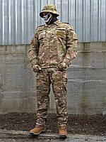 Тактический костюм мультикам Рип-стоп Армейский демисезонный костюм Ripstop Multicam Военная форма ВСУ (PE301)