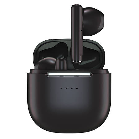 Навушники вкладиші безпровідні з мікрофоном ERGO BS-740 Bluetooth в кейсі Чорний (6819313), фото 1