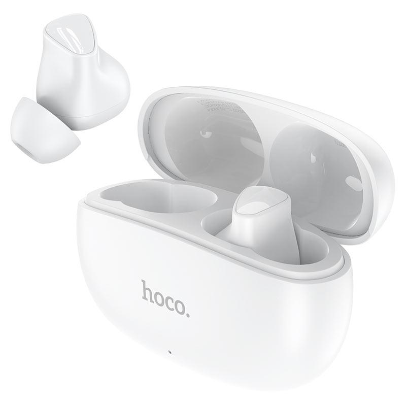 Навушники вакуумні безпровідні з мікрофоном Hoco EW17 Amusement TWS Bluetooth в кейсі Білий