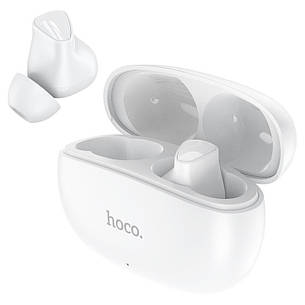 Навушники вакуумні безпровідні з мікрофоном Hoco EW17 Amusement TWS Bluetooth в кейсі Білий, фото 1