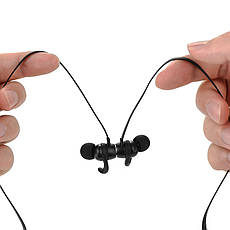 Навушники вакуумні безпровідні з мікрофоном Hoco ES11 Maret Bluetooth Чорний (6957531055938), фото 4