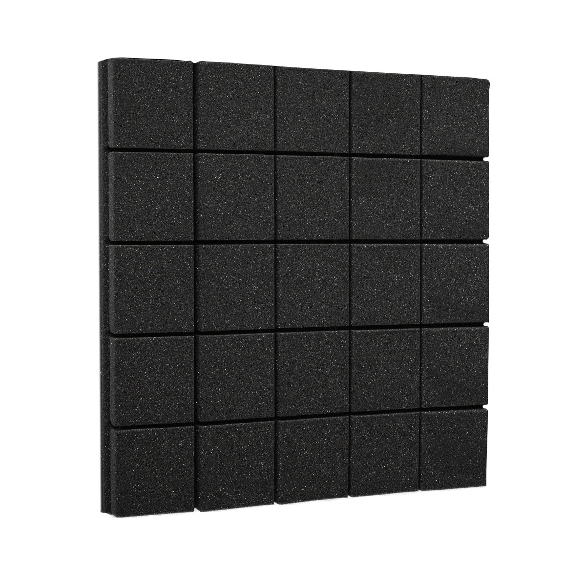 Панель із негорючого акустичного поролону Ecosound Tetras Black 30 50х50 см Чорний графіт