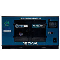 Дизельний генератор 150кВт PROFI-TEC RDSG187-3 Power MAX Медапаратура