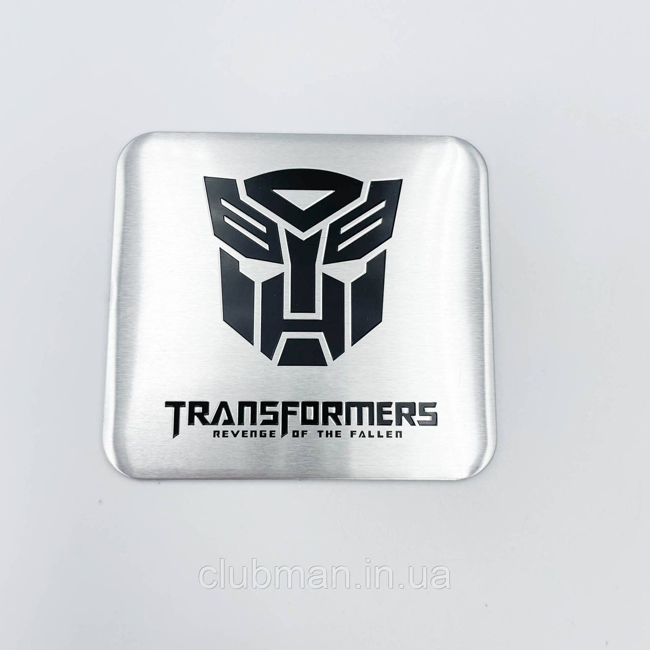 Металевий шильдик емблема стікер Transformers хром