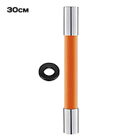 Гнучкий подовжувач для крана 30 см, подовжувальна труба для змішувача оранжевого кольору Код 66-0001
