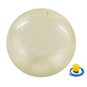 М'яч для фітнесу (фітбол) "HMS" Newt NE-TRN19-65 прозорий 65 см, Toyman