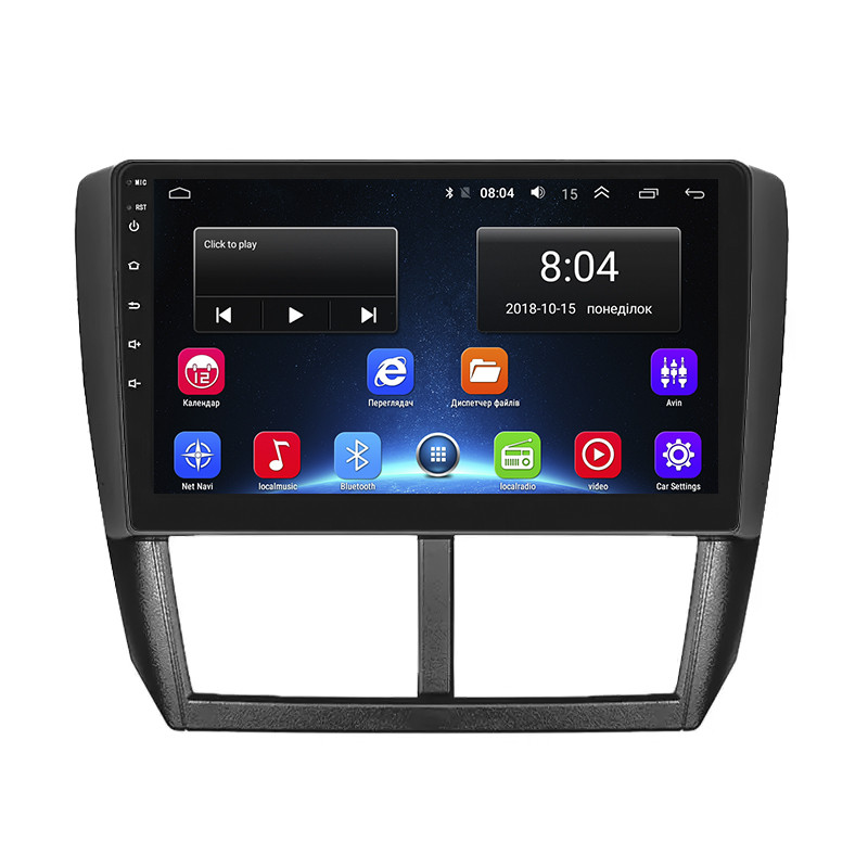 Штатна магнітола 9" Lesko для Subaru Impreza III 2007-2011 2/32Gb/ Wi-Fi GPS Optima Субару 3 шт., фото 1