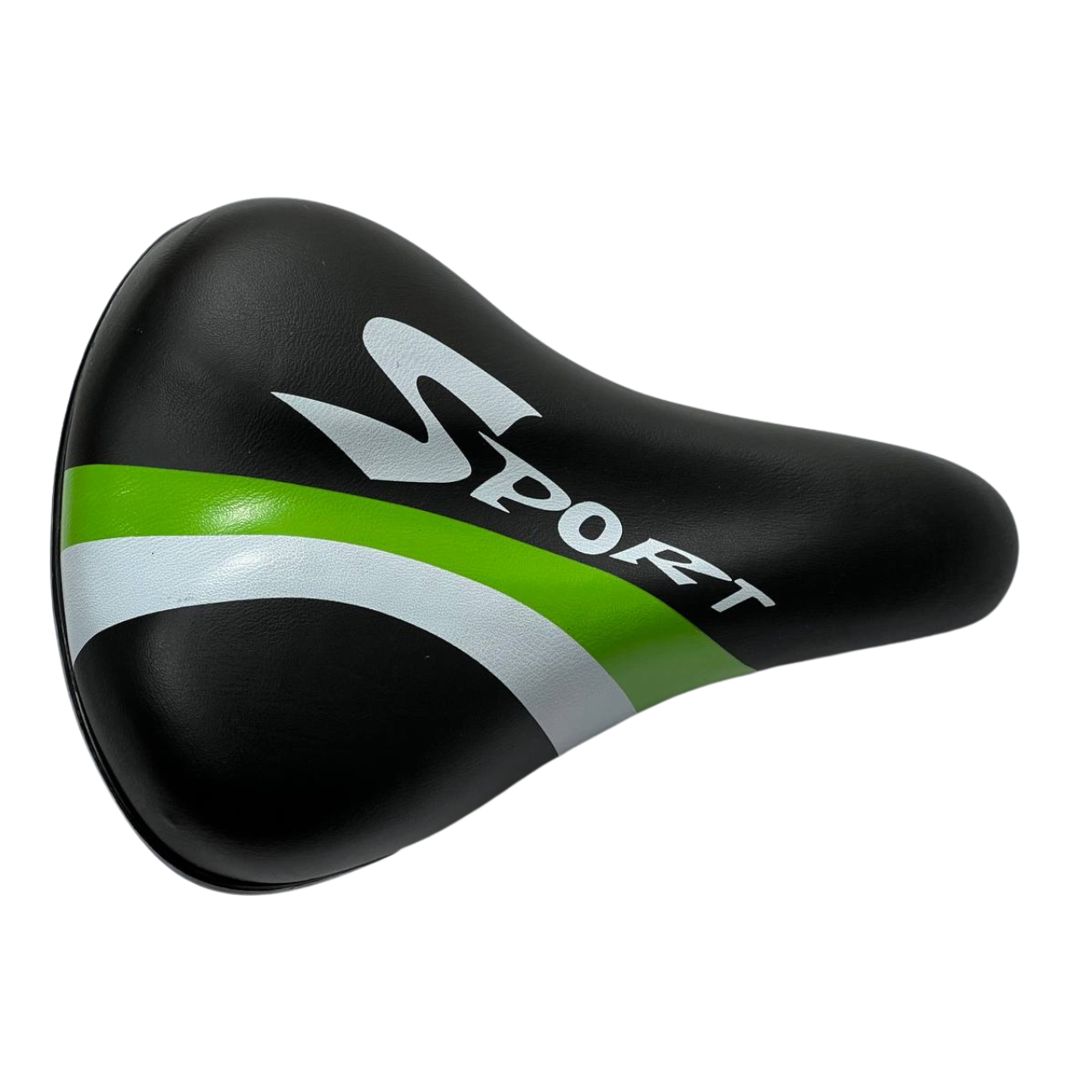 Дитяче сідло для велосипеда 272 Agilette Sport зелена смуга, фото 1