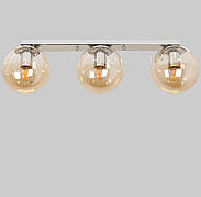 Срібна стельова люстра з кулями (56-XPR150F-3 CR+BR)