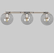 Срібна стельова люстра з кулями (56-XPR150F-3 CR+CL)