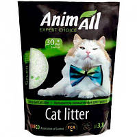 Наполнитель для кошачьего туалета AnimAll Зеленый изумруд Силикагелевый впитывающий 1.6 кг (3,8 л)