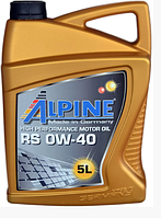 ALPINE 0W-40 RS API SN/CF (A3/B3/B4) MB-229.5 BMW LL-01, Porsche A40 5л