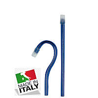 Стоматологічні слюнотяги PLUSS (Італия) - 100 шт/уп, сині (зі знімним ковпачком)
