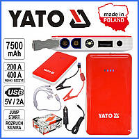 Пусковое портативное устройство для авто 7500mAh Power Bank YATO YT-83080