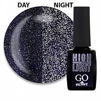 Гель-лак GO Active High Light 10 графіт, світловідбиваючий, 10 мл