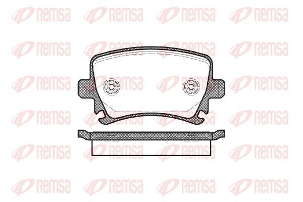 Гальмівні колодки REMSA 1031.00 ЗАТН SKODA OCTAVIA. SUPERB. VW GOLF. JETTA. PASSAT. SEAT ALTEA. TOLEDO