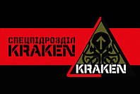 Флаг Спецподразделения «Kraken» красно-черный 1
