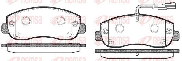 Гальмівні колодки REMSA 1449.01 ПЕРЕДН RENAULT MASTER IV, OPEL MOVANO 02/10-