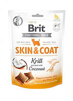 Лакомство для собак Brit Functional Snack Skin & Coat 150 г для улучшения состояния кожи и шерсти вкусняшка