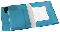 Пластиковая папка на резинке А4 формат синяя Leitz Cosy
