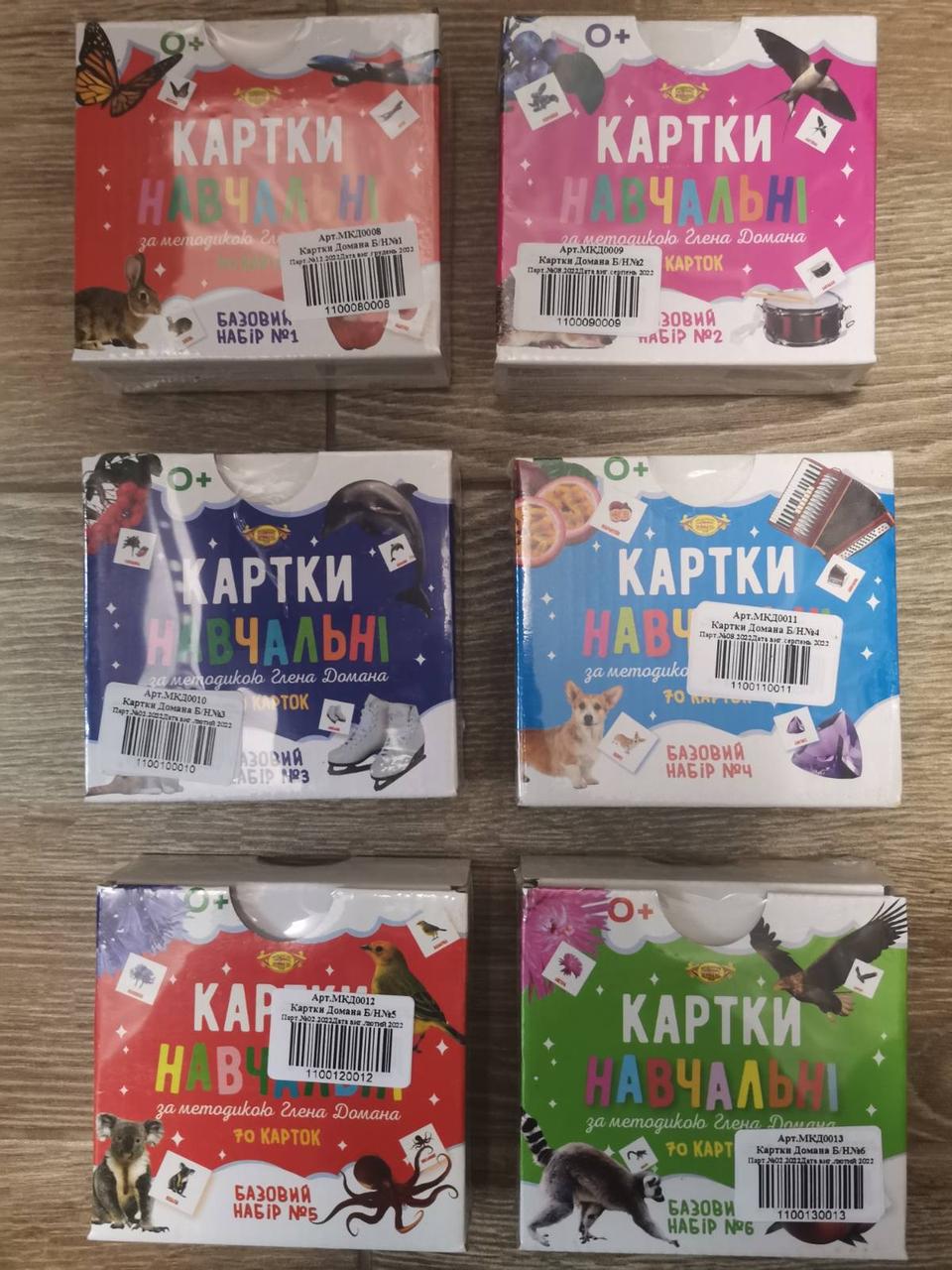 Картки Гленна Домана (російською та українською мовами), фото 1