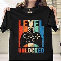 Футболка Level 35 unlocked (35 лет)