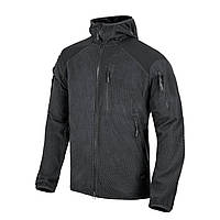 Куртка флісова Helikon-Tex® Alpha Hoodie Jacket - Grid Fleece - Black M