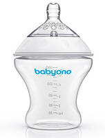 BabyOno Бутылочка антиколиковая Natural Nursing 180 мл (1450)