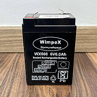 Акумулятор для торгових ваг світильників систем безперебійного живлення ліхтарів Wimpex WX 660 6V 6.0 Ah