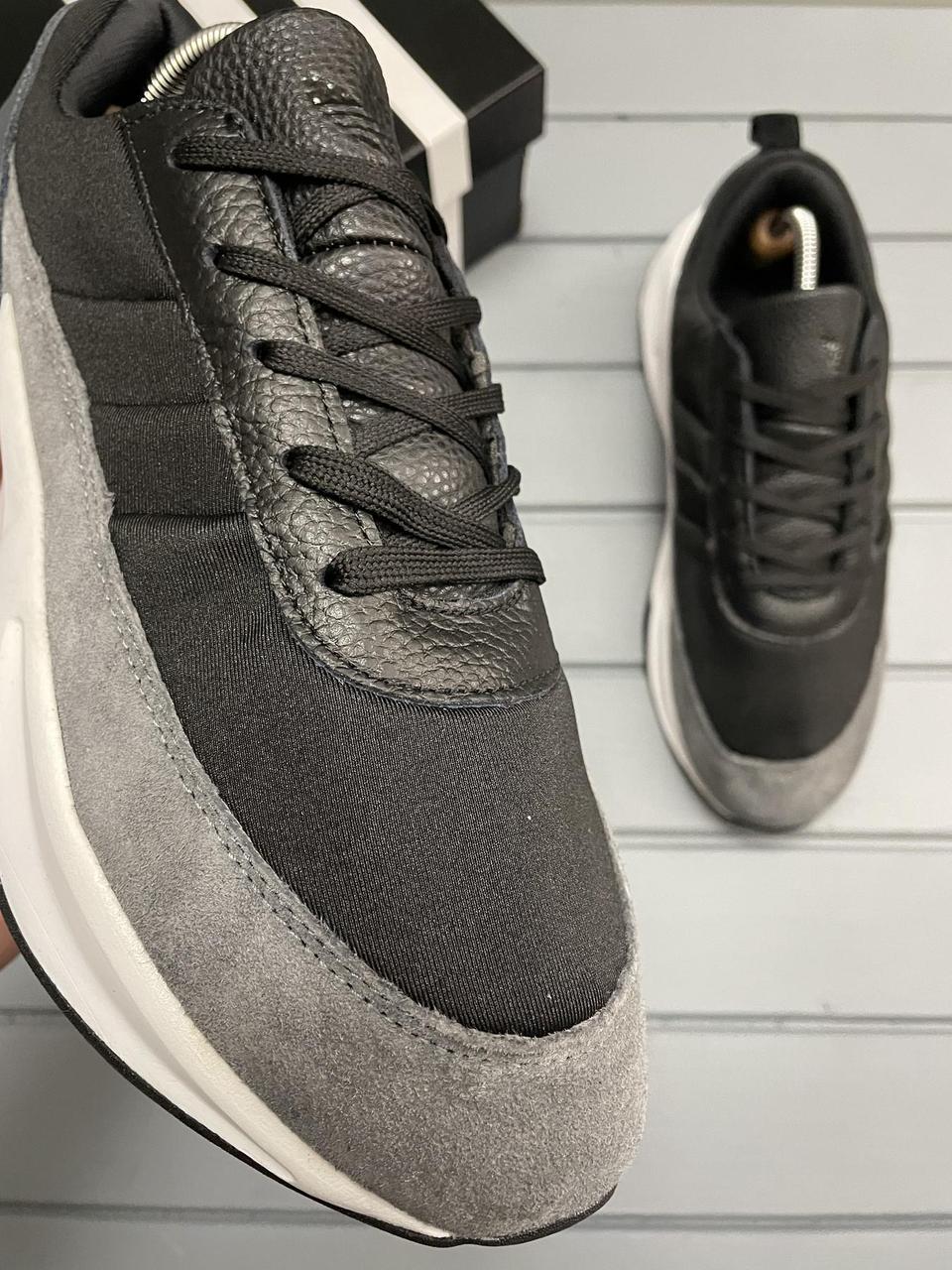 Купить Серые кроссовки Adidas Sharks (белая подошва), цена 1438 грн ...