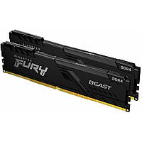 Модуль памяти для компьютера DDR4 32GB (2x16GB) 3200 MHz Fury Beast Black Kingston Fury (ex.HyperX)