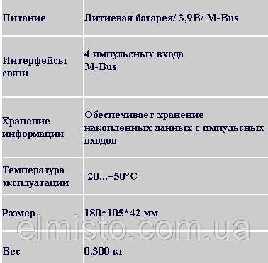 Характеристики коммуникатора P2W / GSM (Словения)