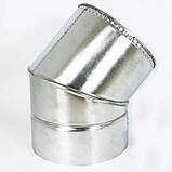 Коліно для димоходу сендвіч 90° термо Ø 100х160 мм Товщина 0.5 мм (Нерж х Нерж) з нержавіючої сталі для котла, фото 5
