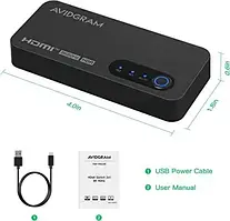 Перемикач HDMI 2.1 8K, AVIDGRAM Перемикач HDMI 2 і 1 вихід, 2 виходи 4K 120Hz Auto HDMI Selector Hub