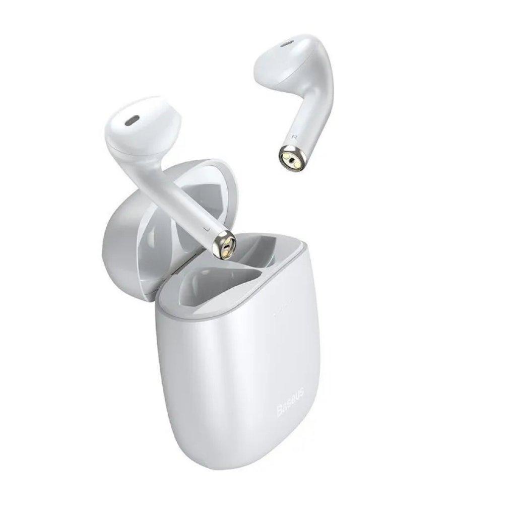 Бездротові Bluetooth навушники Baseus Encok TWS W04 White (NGTW030102)