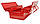Металевий ящик для інструментів ХЗСО на 3 відсіки 340x235x150 мм. червоний 160567, фото 2
