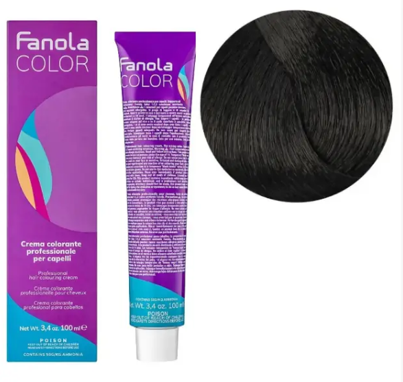 Крем-фарба для волосся Fanola №5/1 Light chestnut ash 100 мл, фото 1