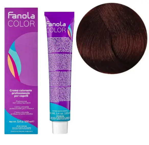 Крем-фарба для волосся Fanola №5/66 Light chestnut intense red 100 мл, фото 1