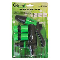 Пістолет для поливання GARTNER 3-позиційний + адаптер на 1/2", 3/4" і 2 конектори для (80075080), фото 6