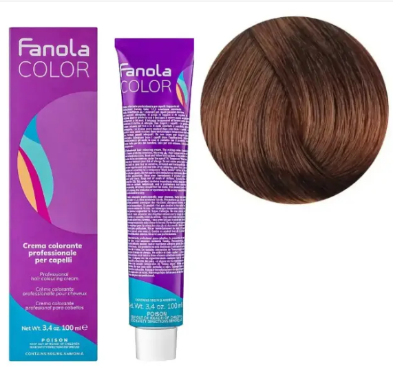 Крем-фарба для волосся Fanola №7/34 Medium blonde golden copper 100 мл, фото 1