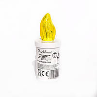 Свічка електрична 2160 годин led жовта з батарейками запаска Cortina вклад до лампадки 90 днів