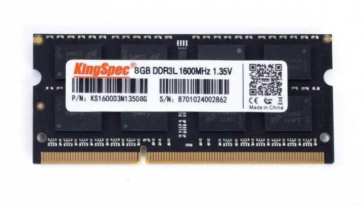 Оперативна пам'ять для ноутбука DDR3L 8GB KingSpec 1600MHz