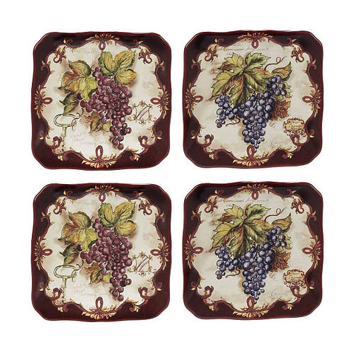 Купить Набор десертных тарелок 15х15 см 4 предмета Секреты виноделов ...