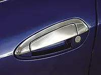 Накладки на ручки с верхней частью (нерж) Carmos - Турецкая сталь для Fiat Punto Grande/EVO 2006 и 2011 гг.