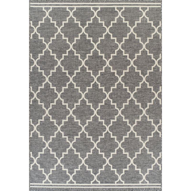 Килим для вулиці Sea SL Carpet сірий з візерунком  Розмір 133х190 см