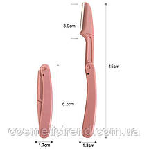 Тример складаний/бритва безпечна для корекції форми брів Eyebrow Trimmer Shaver Knife, фото 2