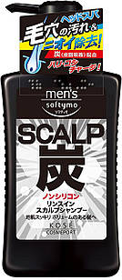 KOSE Men's Softymo Rinse-in Scalp Shampoo Чоловічий шампунь із деревним вугіллям, 550 мл