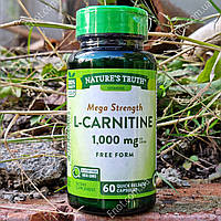 Для похудения и мозга Nature's Truth L-Carnitine 1000 мг на порцию 60 капсул