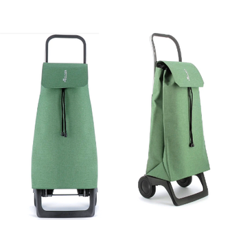 Дизайнерська сумка-візок шопер на колесиках зелена 40L Green Rolser Іспанія Jet Twed Joy Verde *
