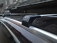 Поперечный багажник на интегрированые рейлинги WingBar (2 шт) Серый для Audi Q7 2015 гг. Багажник на рейлинги
